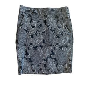 The Limited Stretch Mini Skirt Black and‎ White Pattern Womens Sz 4P